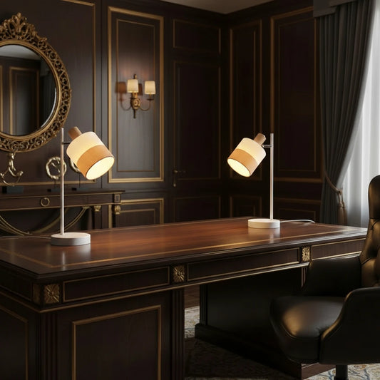 Le Rustique – Lampe de Chevet en Bois Pivotante