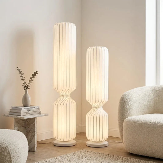 Le Japandi – Lampadaire Soie Minimaliste