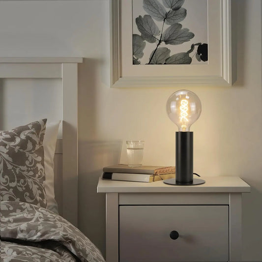 Le Veilleur – Lampe de Chevet Vintage Noire