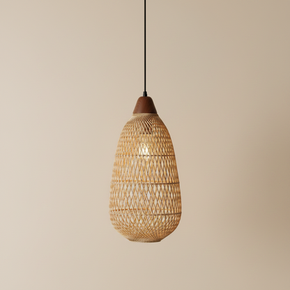 Le Panier – Suspension Rotin Beige
