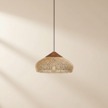 Le Panier – Suspension Rotin Beige