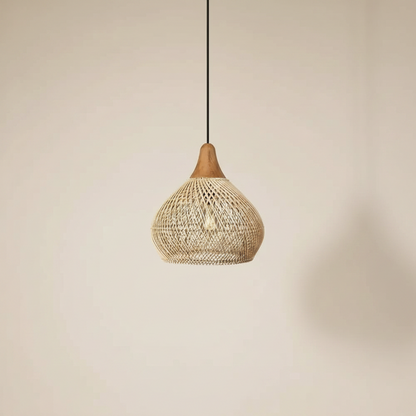 Le Panier – Suspension Rotin Beige