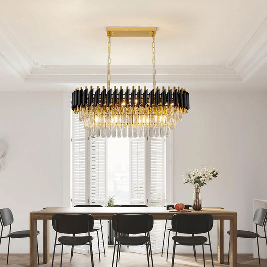 Le Firmament – Lustre Cristal LED Noir