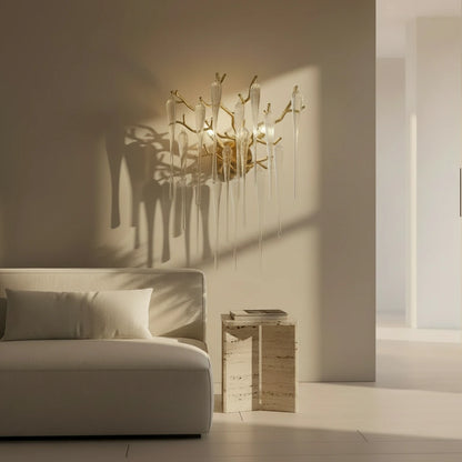 Le Diadème – Lustre Cristal Doré Rond