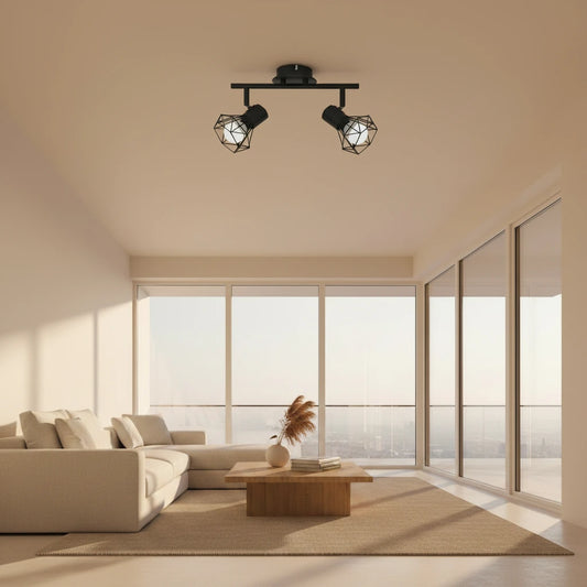 Le Duo – Spot de Plafond Double Flamme