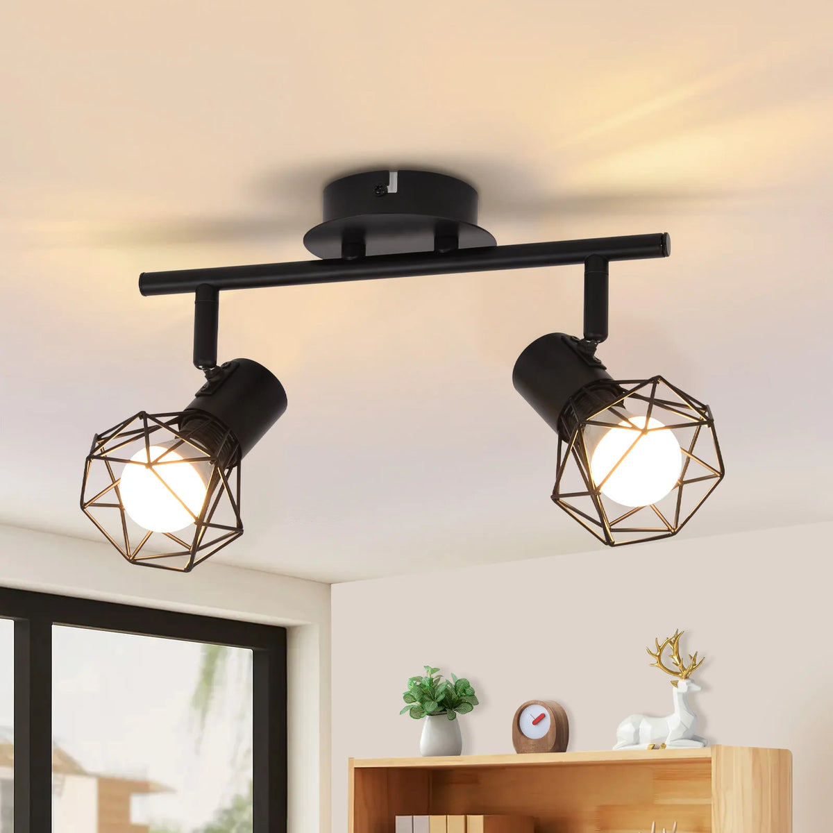 Le Duo – Spot de Plafond Double Flamme