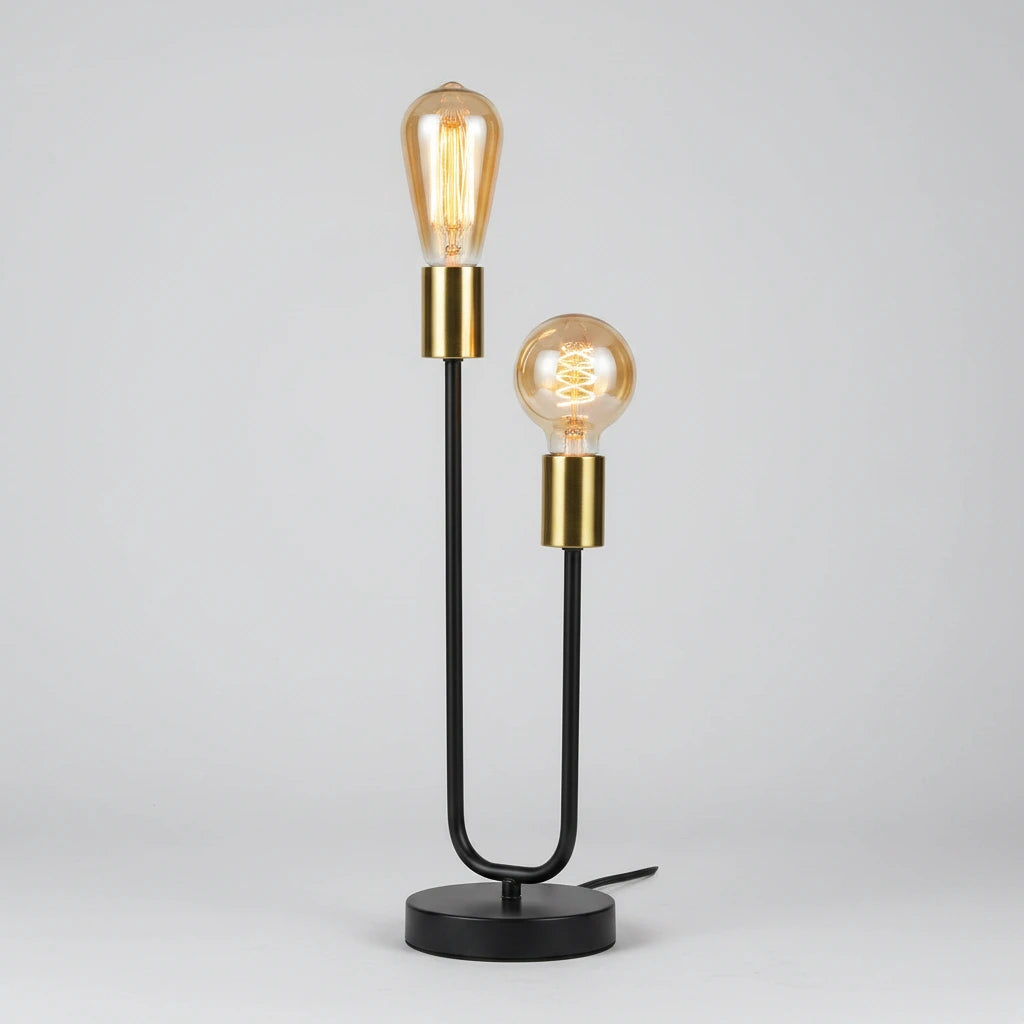 Le Régent – Lampe de Chevet Vintage Noir & Or