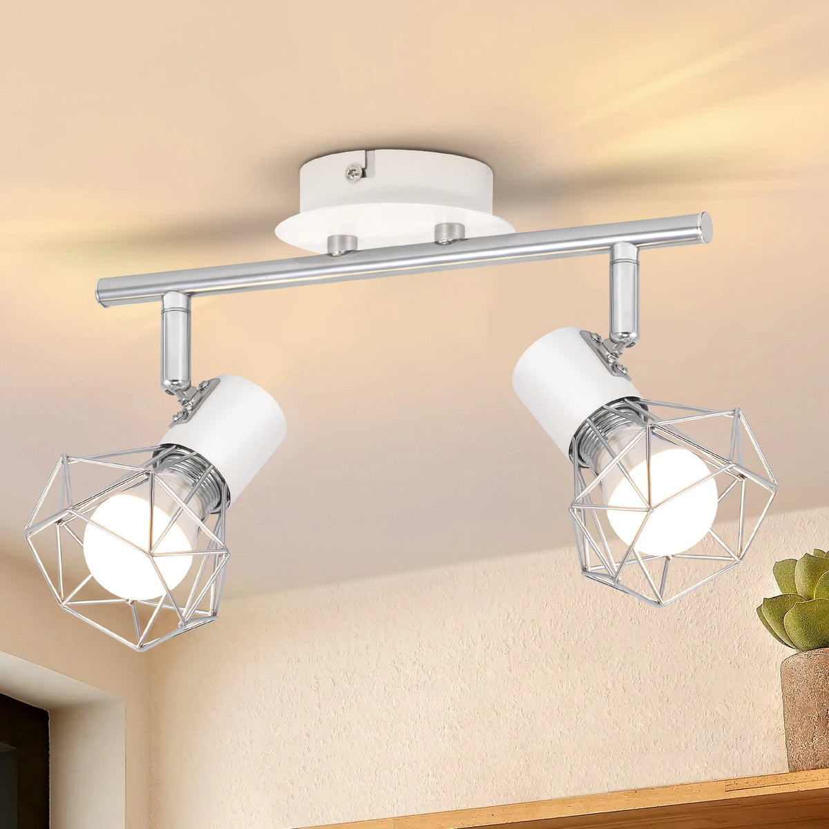Le Duo – Spot de Plafond Double Flamme