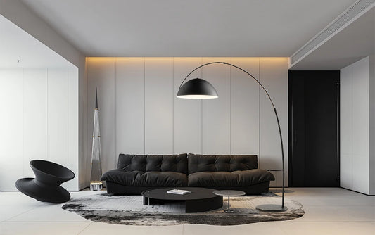 L'Arc Noir – Lampadaire Nordique 185cm