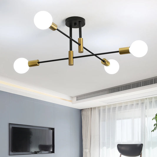 Le Nordik – Suspension Design Noir et Or