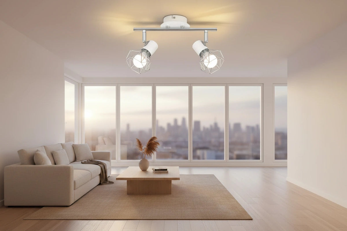 Le Duo – Spot de Plafond Double Flamme