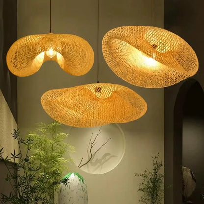 Le Nid d'Oiseau – Suspension Bambou Tressé