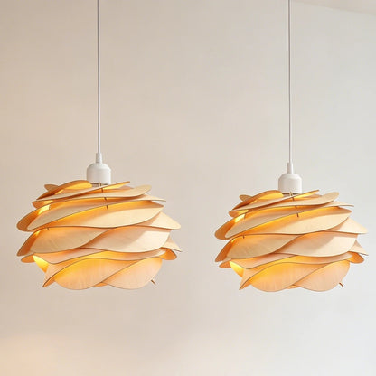 Le Pétale – Suspension Bois Nordique 30cm