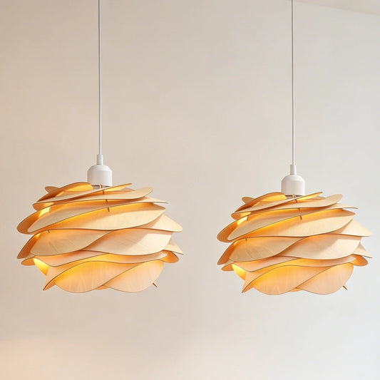 Le Pétale – Suspension Bois Nordique 30cm