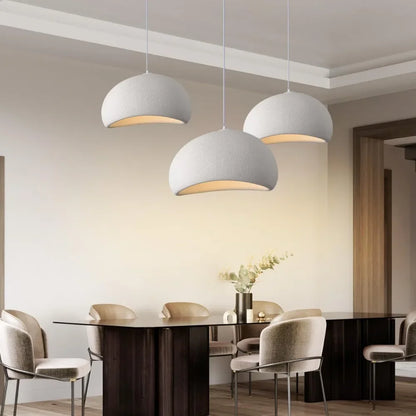 Le Galet – Suspension Japandi Blanche