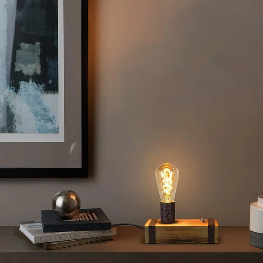 Le Brut – Lampe de Chevet en Bois Massif