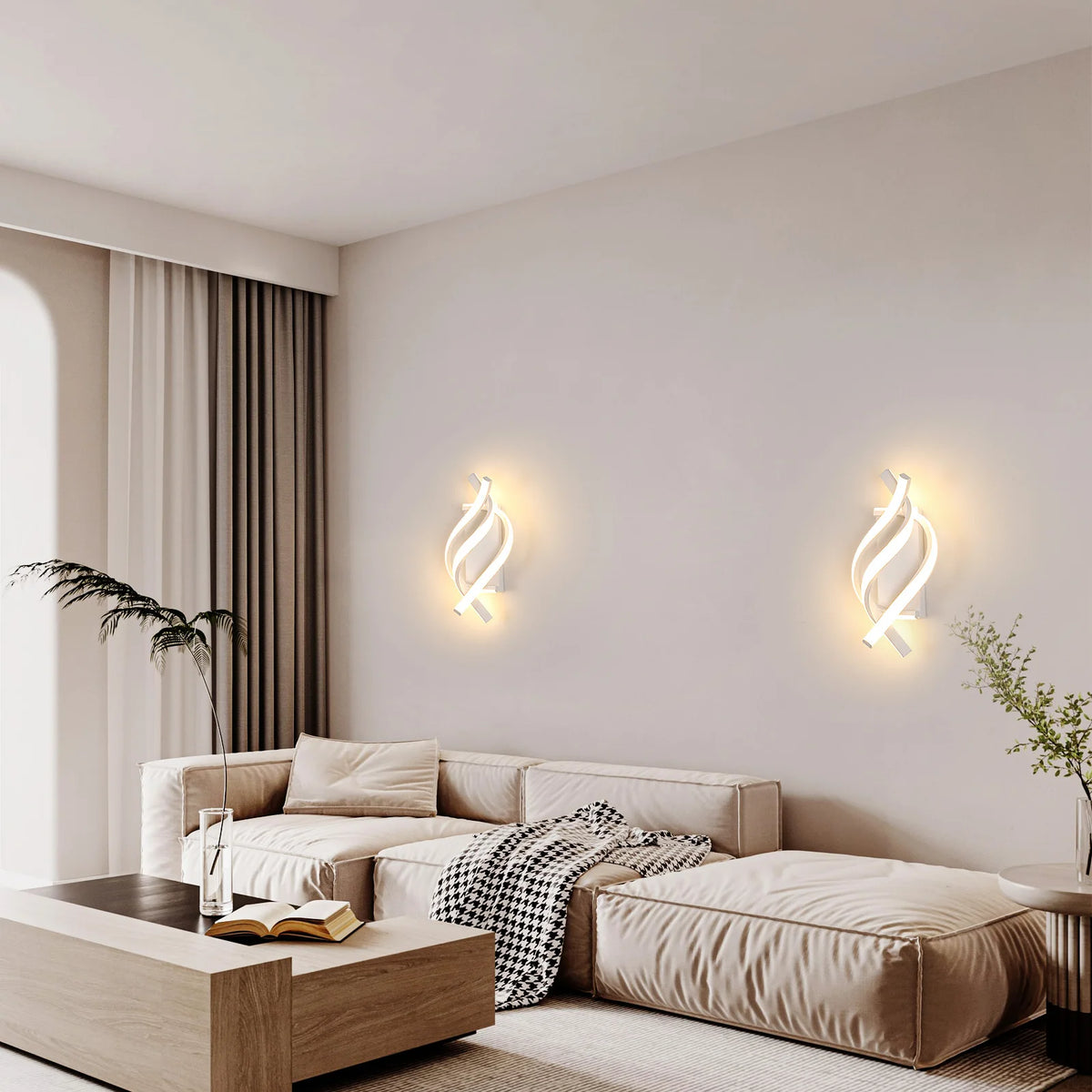 La Spirale – Applique Murale LED Blanche