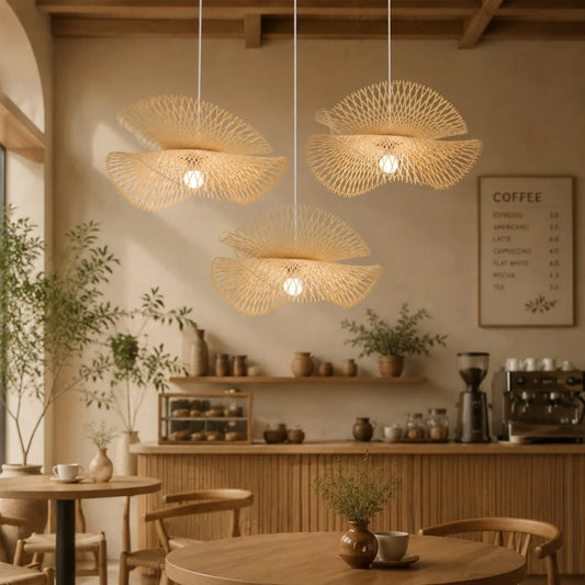 Le Kyoto – Suspension Bambou & Rotin 55cm