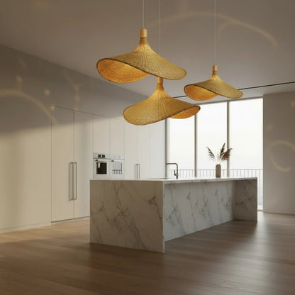 Le Bambou Classique – Suspension Tressée 50cm