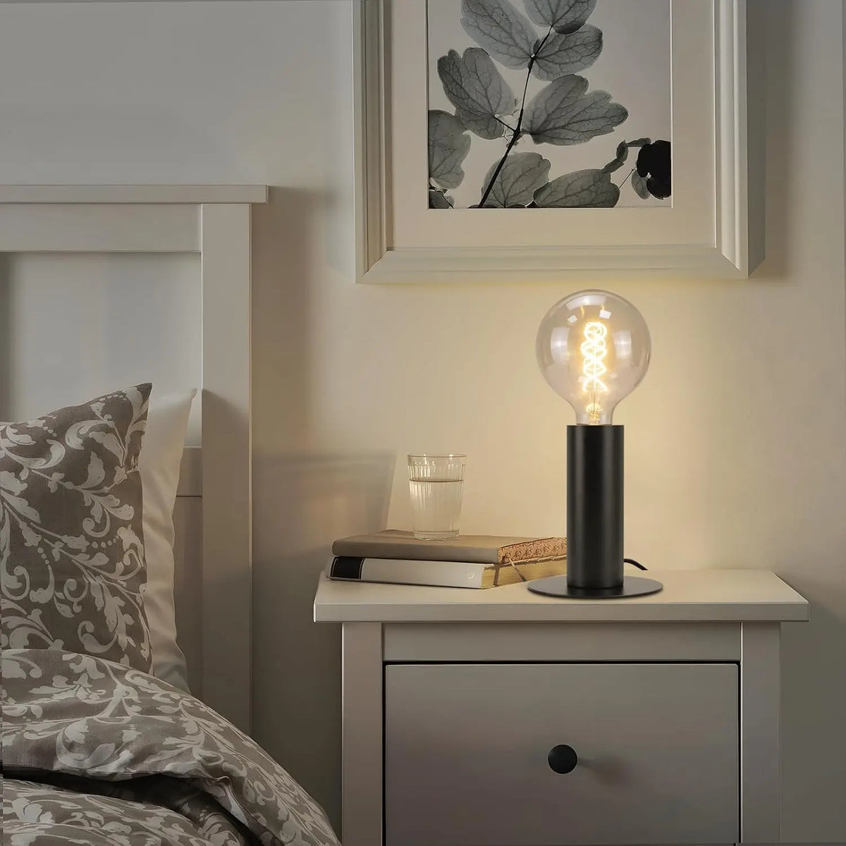 Le Veilleur – Lampe de Chevet Vintage Noire