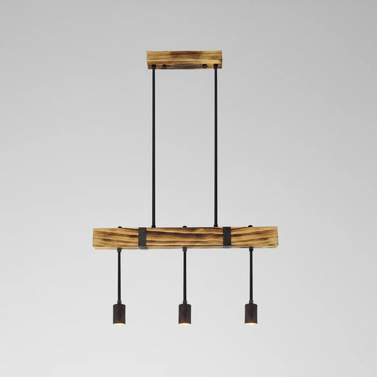 La Poutre – Suspension Vintage en Bois